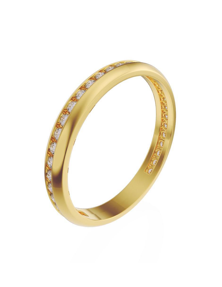 Churumbela 14 k diamante 2