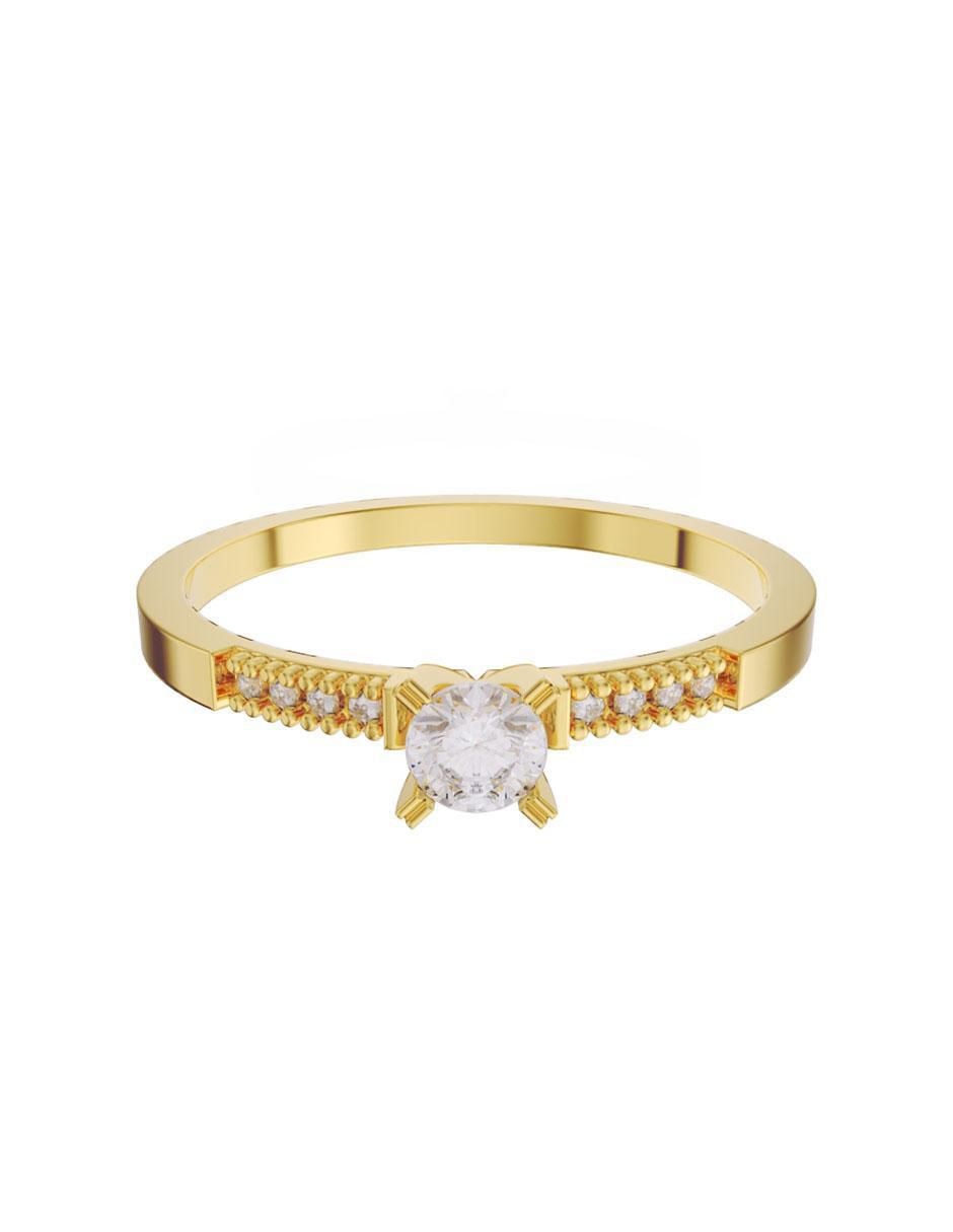 Anillo de compromiso 14 k diamante Anillo de compromiso 14 k diamante