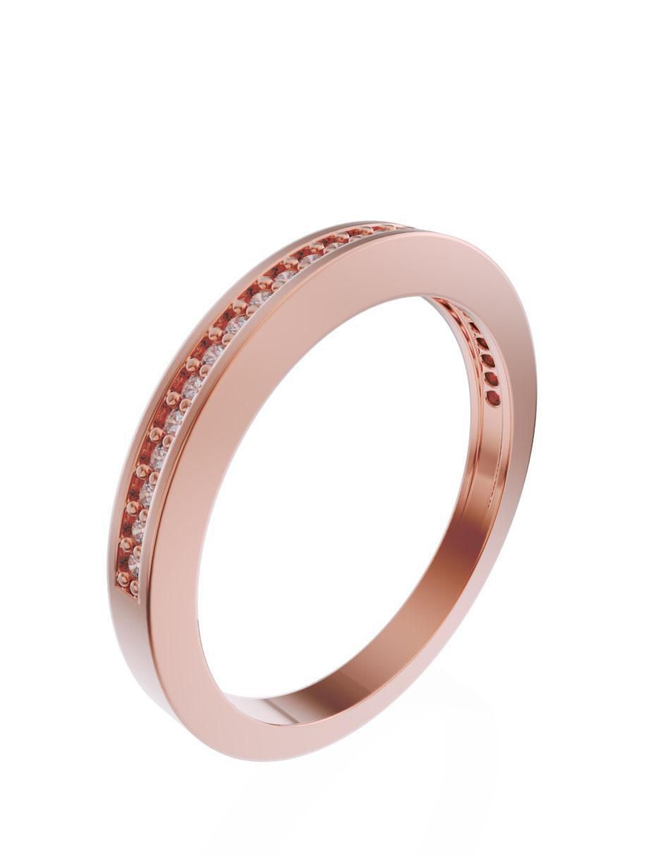 Anillo 14 k de oro diamante 3