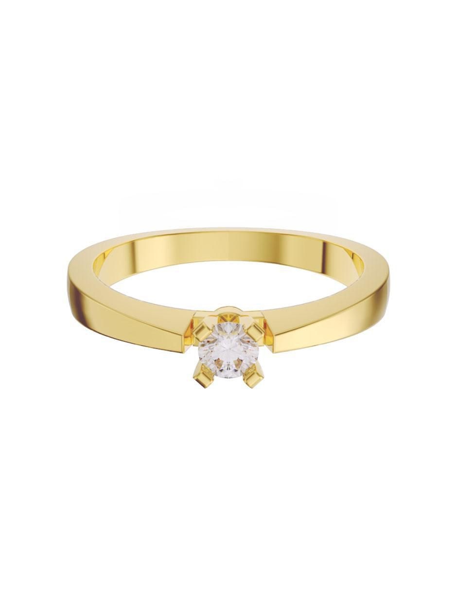Anillo de compromiso 14 k diamante Anillo de compromiso 14 k diamante