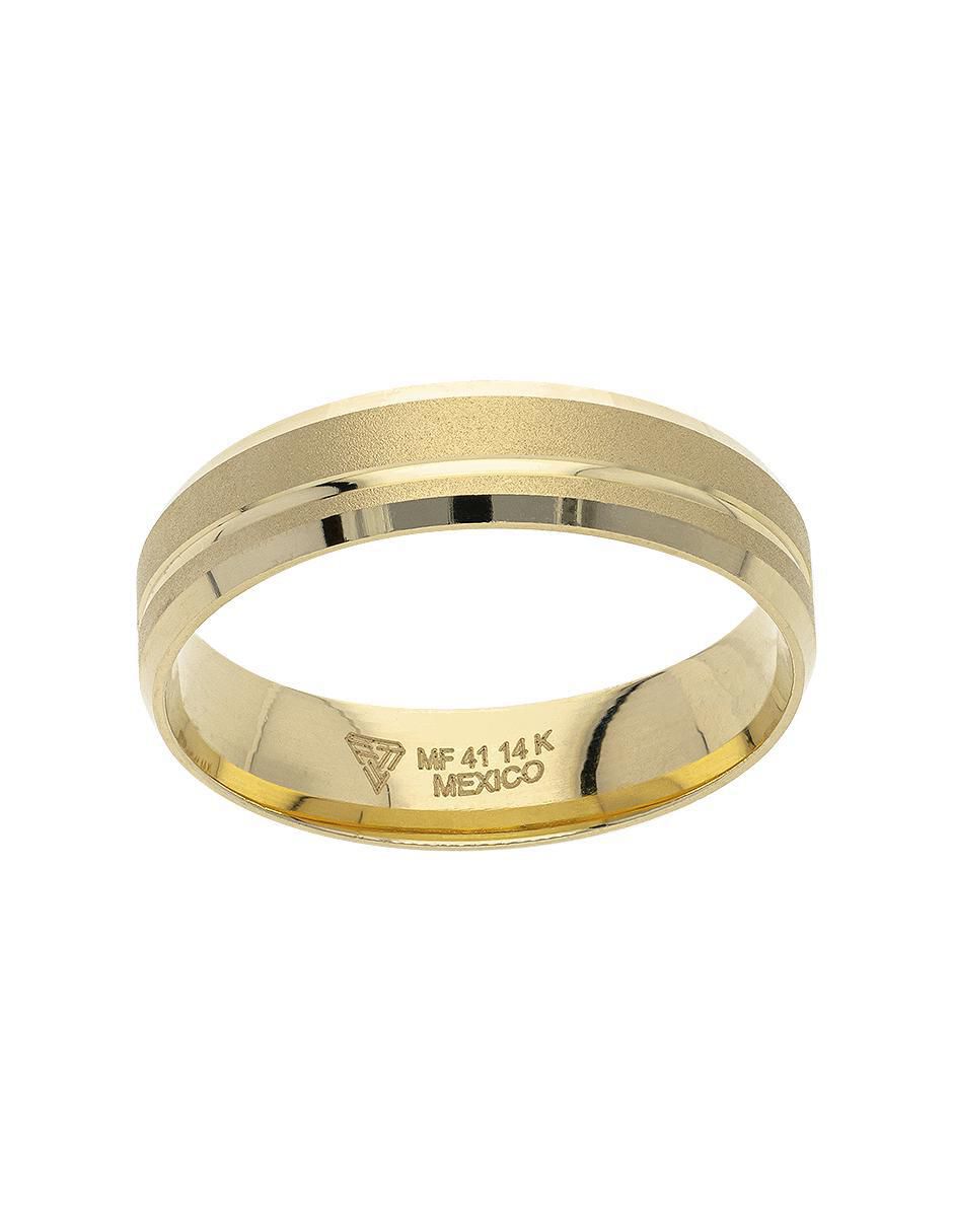 Anillo de compromiso de oro 14 k 3