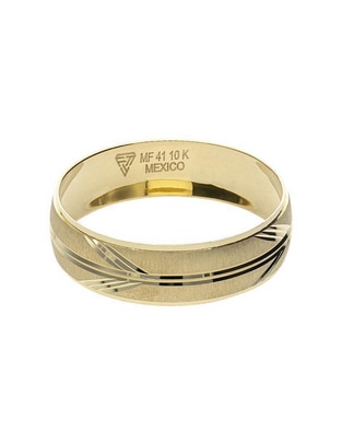 Anillo de compromiso de oro amarillo 10 K Fonelli