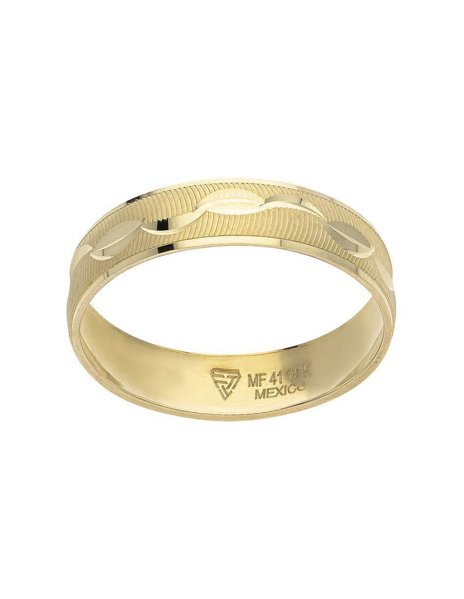 Anillo de compromiso de oro amarillo 10 k Fonelli