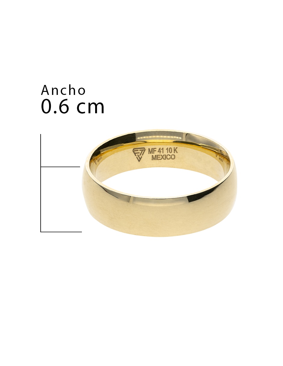 Anillo de compromiso de oro amarillo 10 k Fonelli