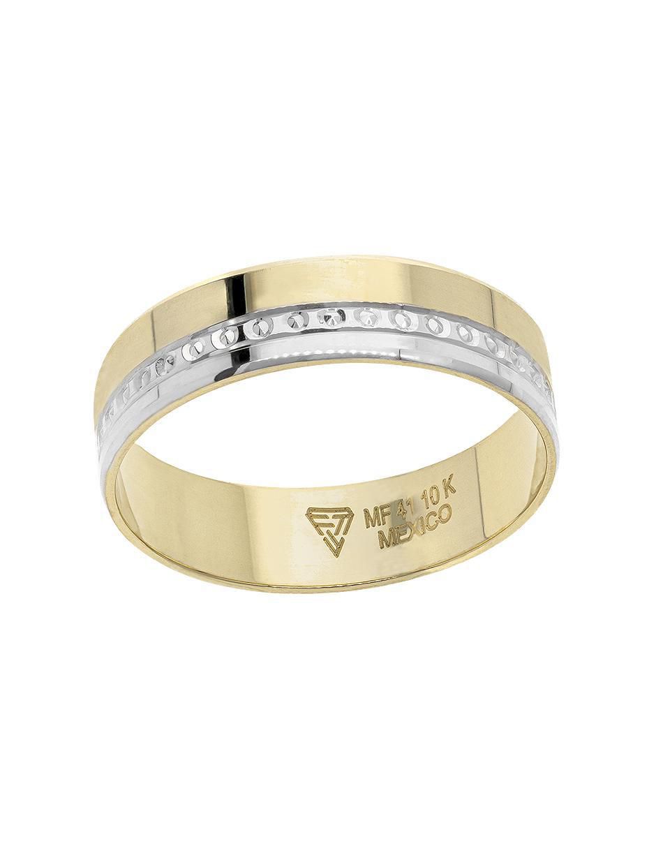Anillo de compromiso de oro 10 k Fonelli