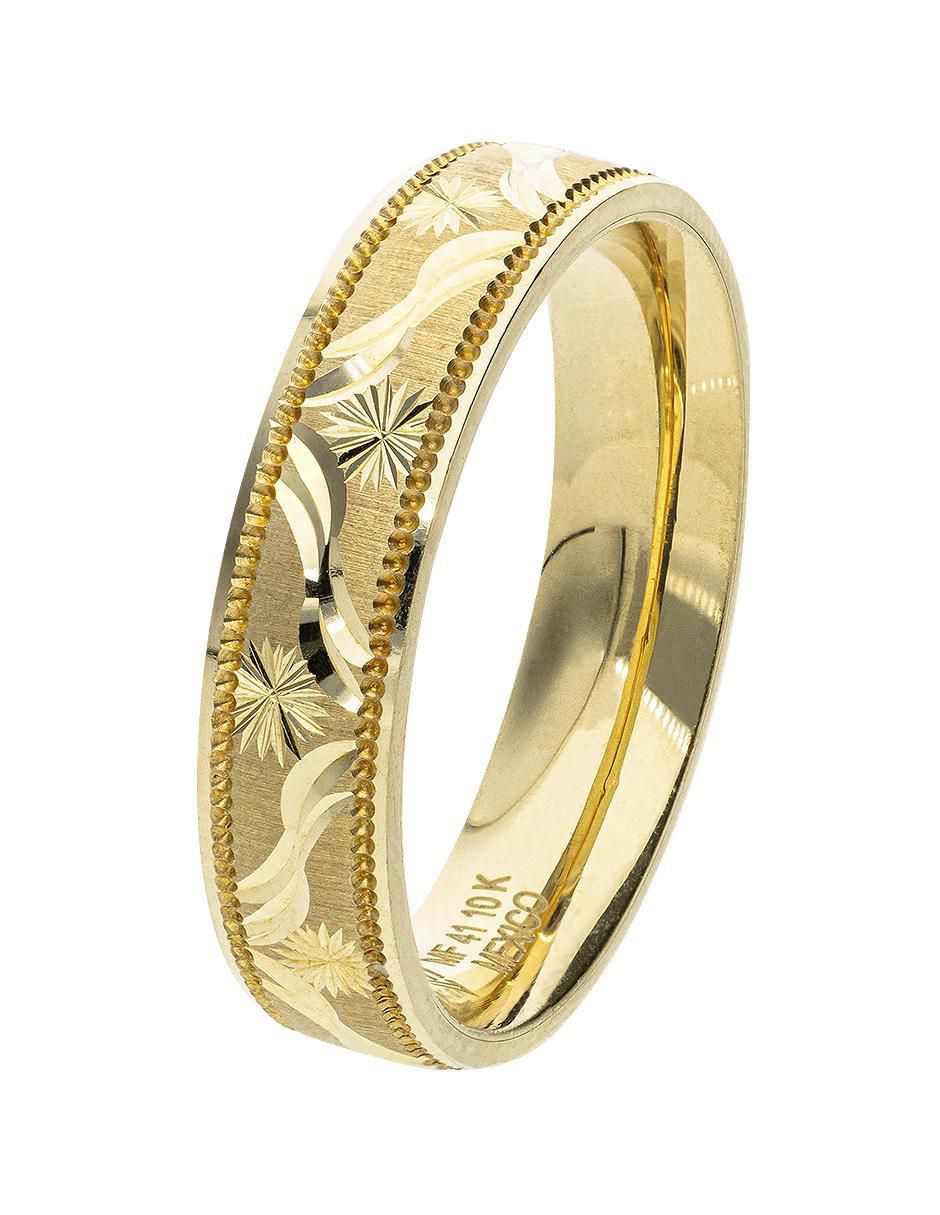 Anillo de compromiso de oro 10 k 3