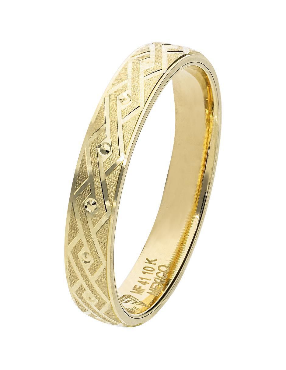 Anillo de compromiso de oro 10 k 3