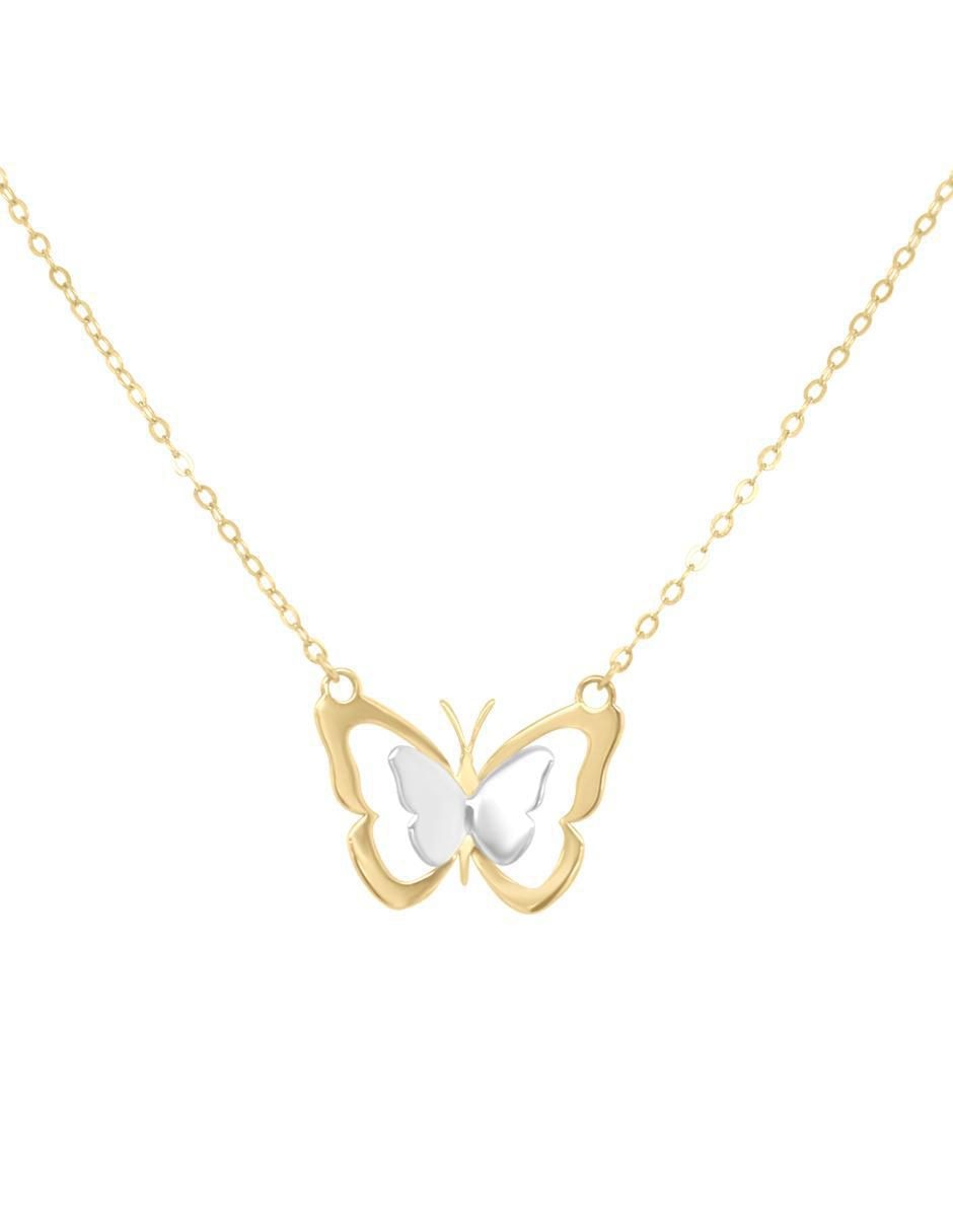 Gargantilla mariposa Adhara de oro 14 K