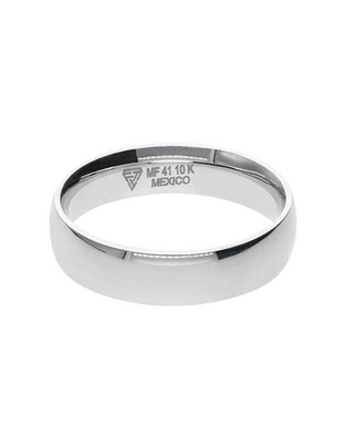 Anillo de compromiso de oro blanco 10 k Aprecio