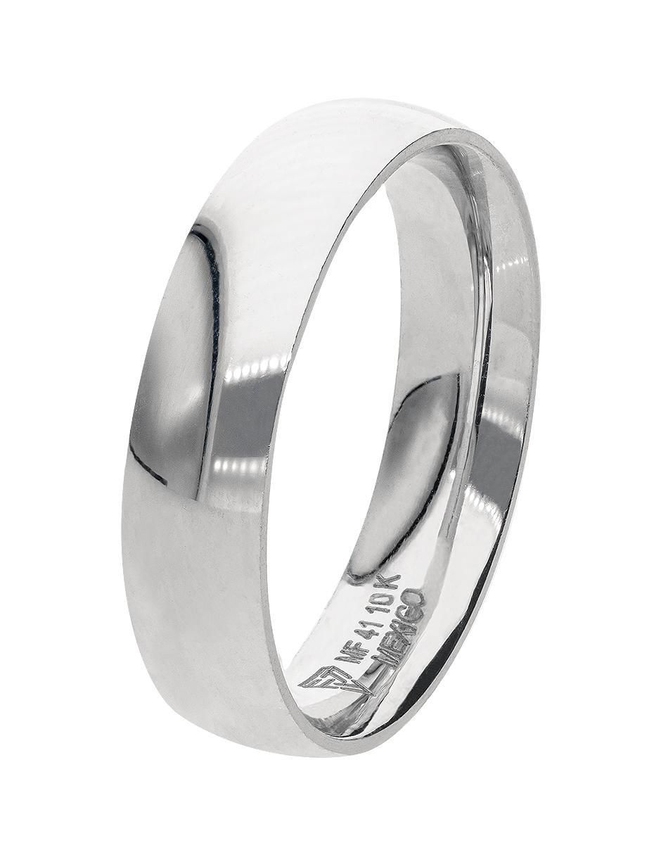 Anillo de compromiso de oro blanco 10 k Aprecio
