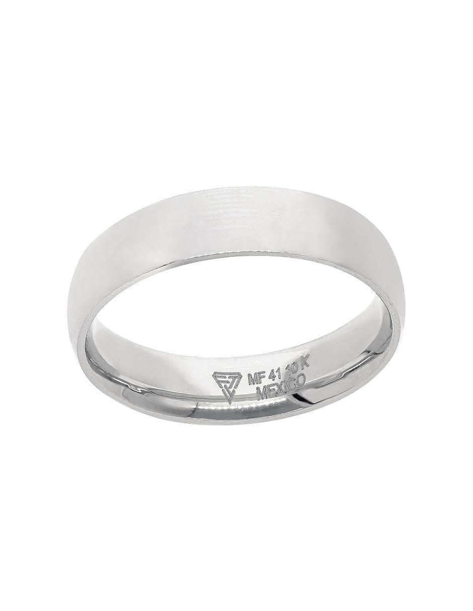 Anillo de compromiso de oro blanco 10 k Aprecio