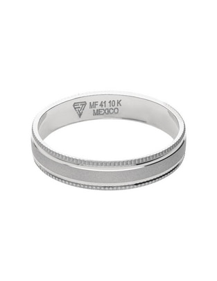 Anillo de compromiso de oro blanco 10 k Deseo Anillo de compromiso de oro blanco 10 k Deseo