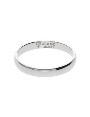 Anillo de compromiso de oro blanco 10 k Alianza