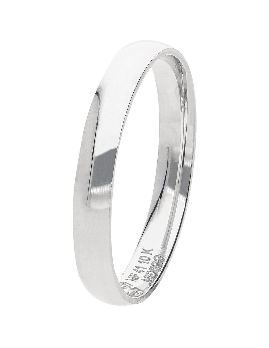 Anillo de compromiso de oro blanco 10 k Alianza