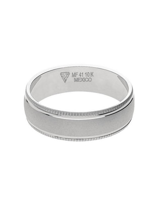 Anillo de compromiso de oro blanco 10 k Deseo