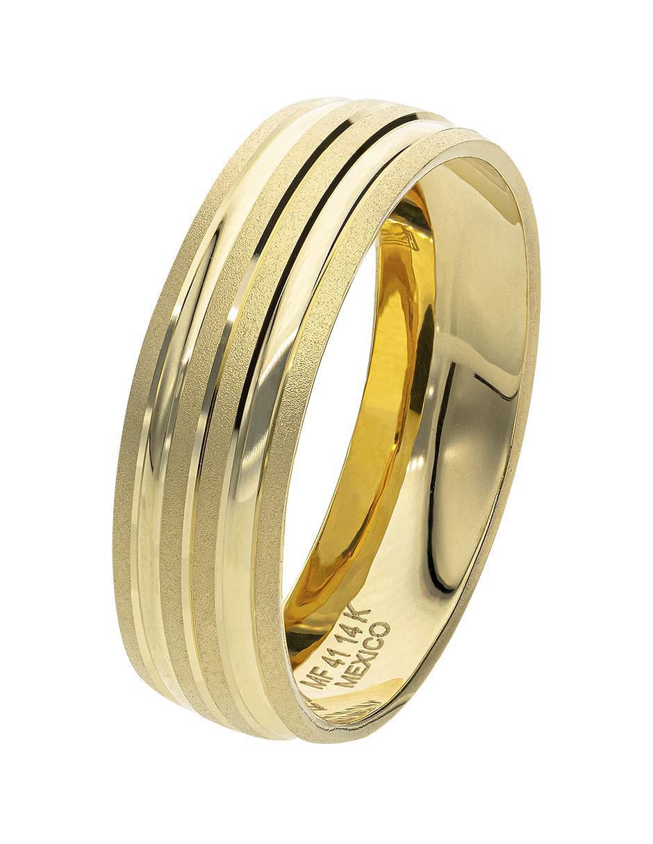 Anillo de compromiso de oro 14 k Felicidad 3