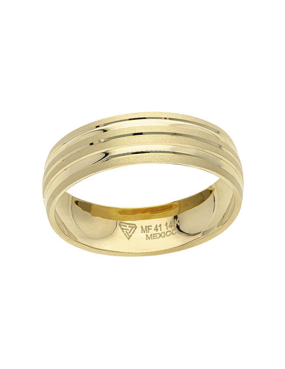 Anillo de compromiso de oro 14 k Felicidad 2