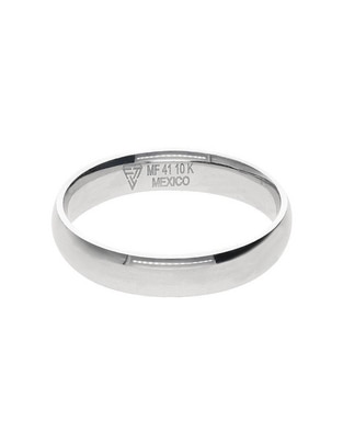 Anillo de compromiso de oro blanco 10 k