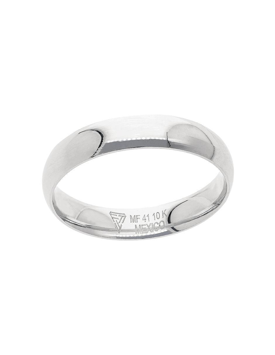 Anillo de compromiso de oro blanco 10 k