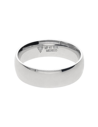 Anillo de compromiso de oro blanco 10 k Aprecio