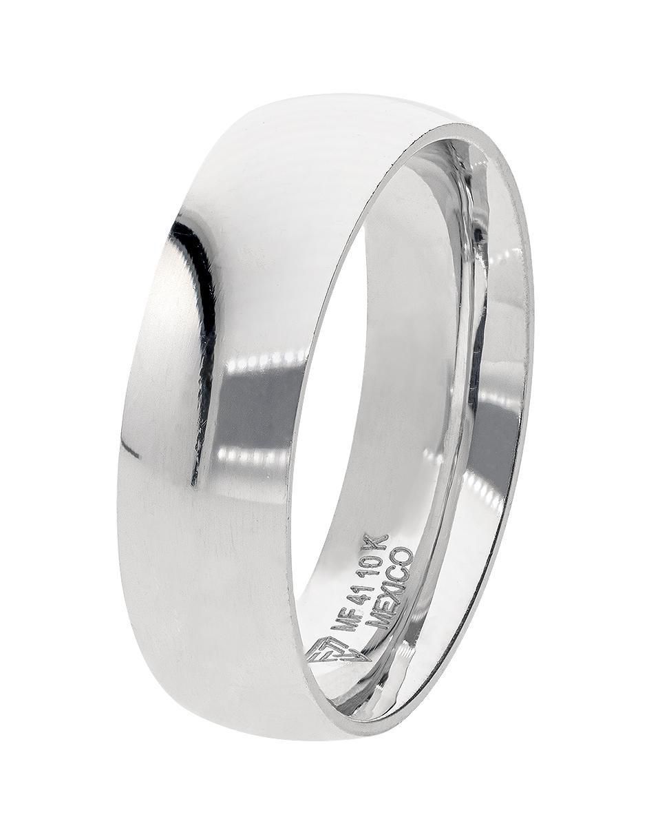 Anillo de compromiso de oro blanco 10 k Aprecio