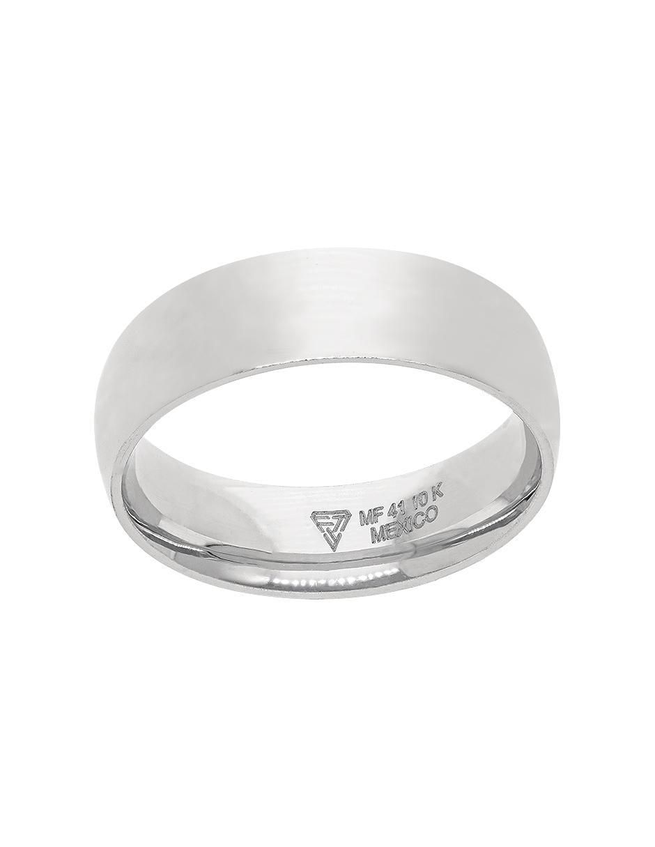 Anillo de compromiso de oro blanco 10 k Aprecio