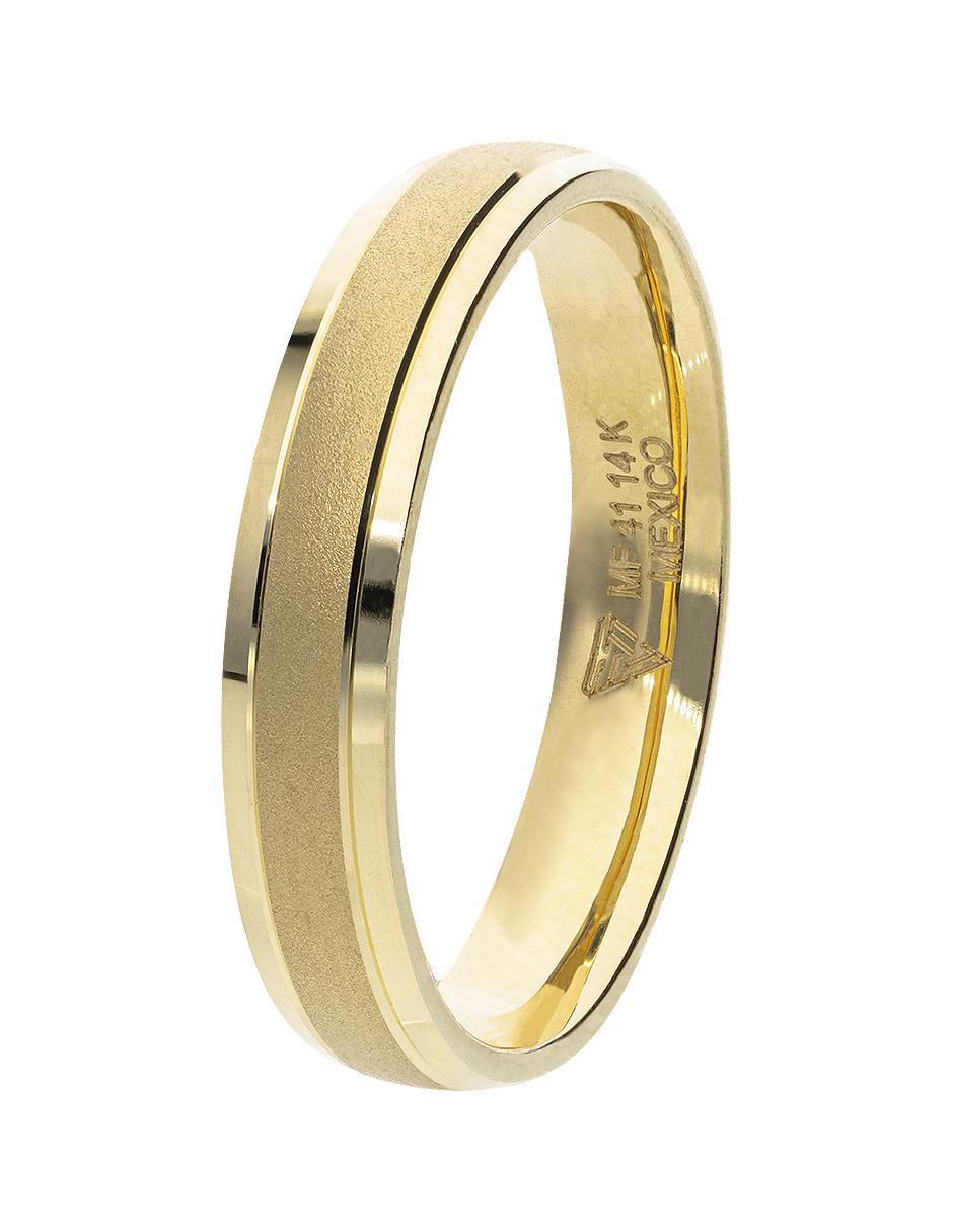 Anillo de compromiso de oro 14 k Cascada 2