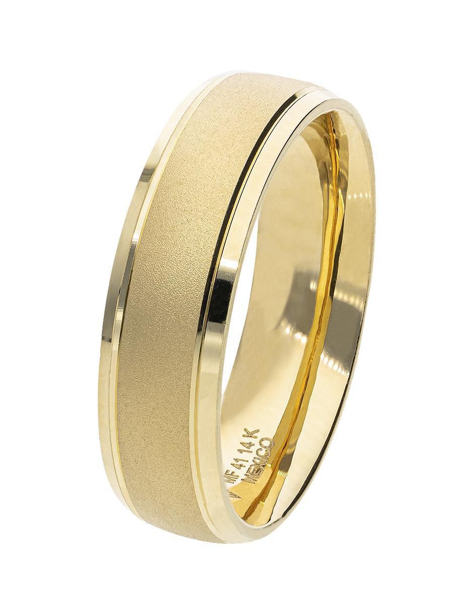 Anillo de compromiso de oro 14 k Cascada 3