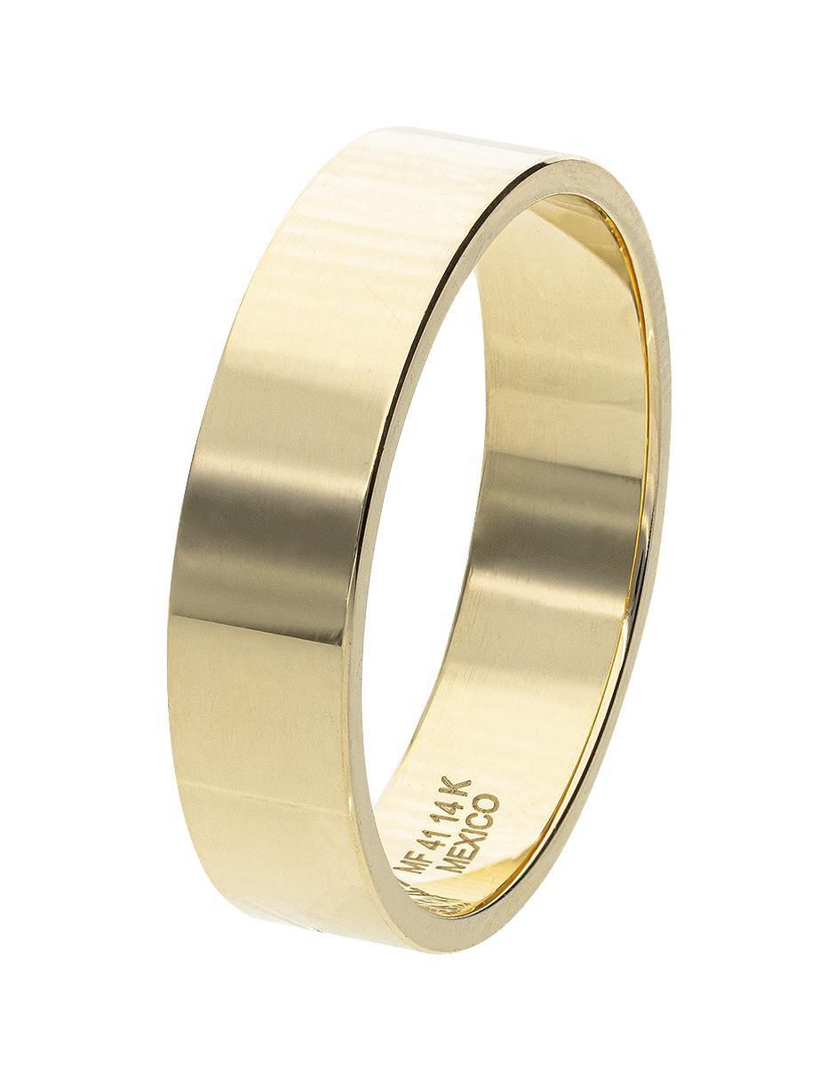 Argolla de oro 14 k Promesa 3