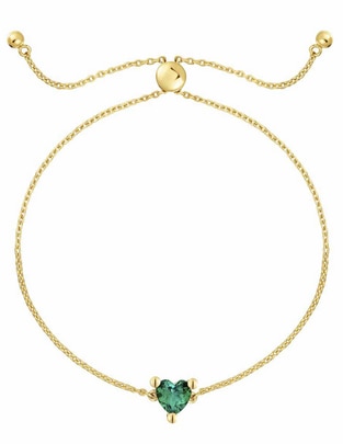 Brazalete de plata con esmeralda p 925 Garden Of Love con acabado brillante 1