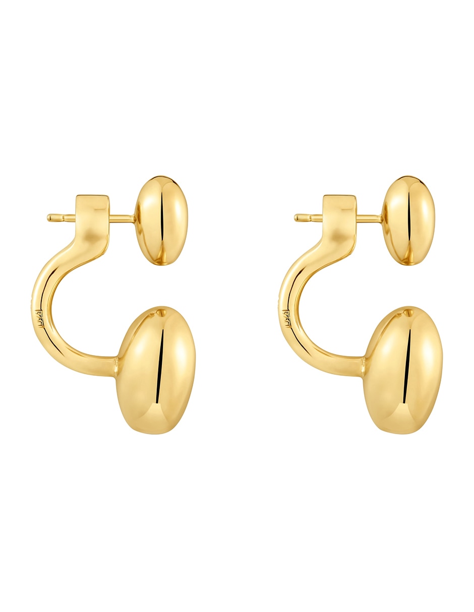 Aretes de corazón Tous Garden Of Love de plata P 925 con acabado baño de oro