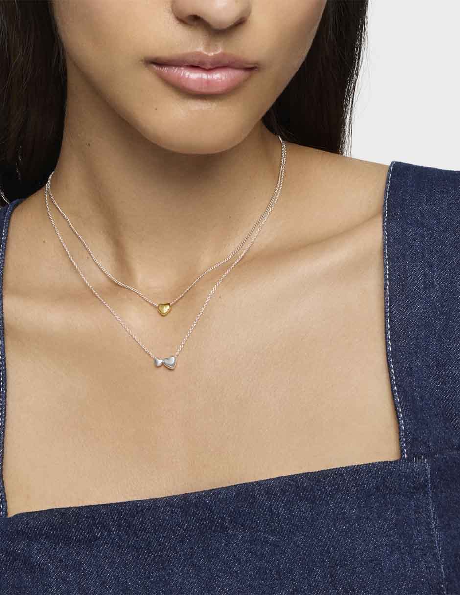 Collar de corazón Garden of Love de plata P 925 4