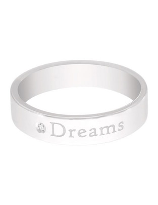 Anillo redondo Dreams 14 k de oro amarillo diamante brillante Anillo redondo Dreams 14 k de oro amarillo diamante brillante
