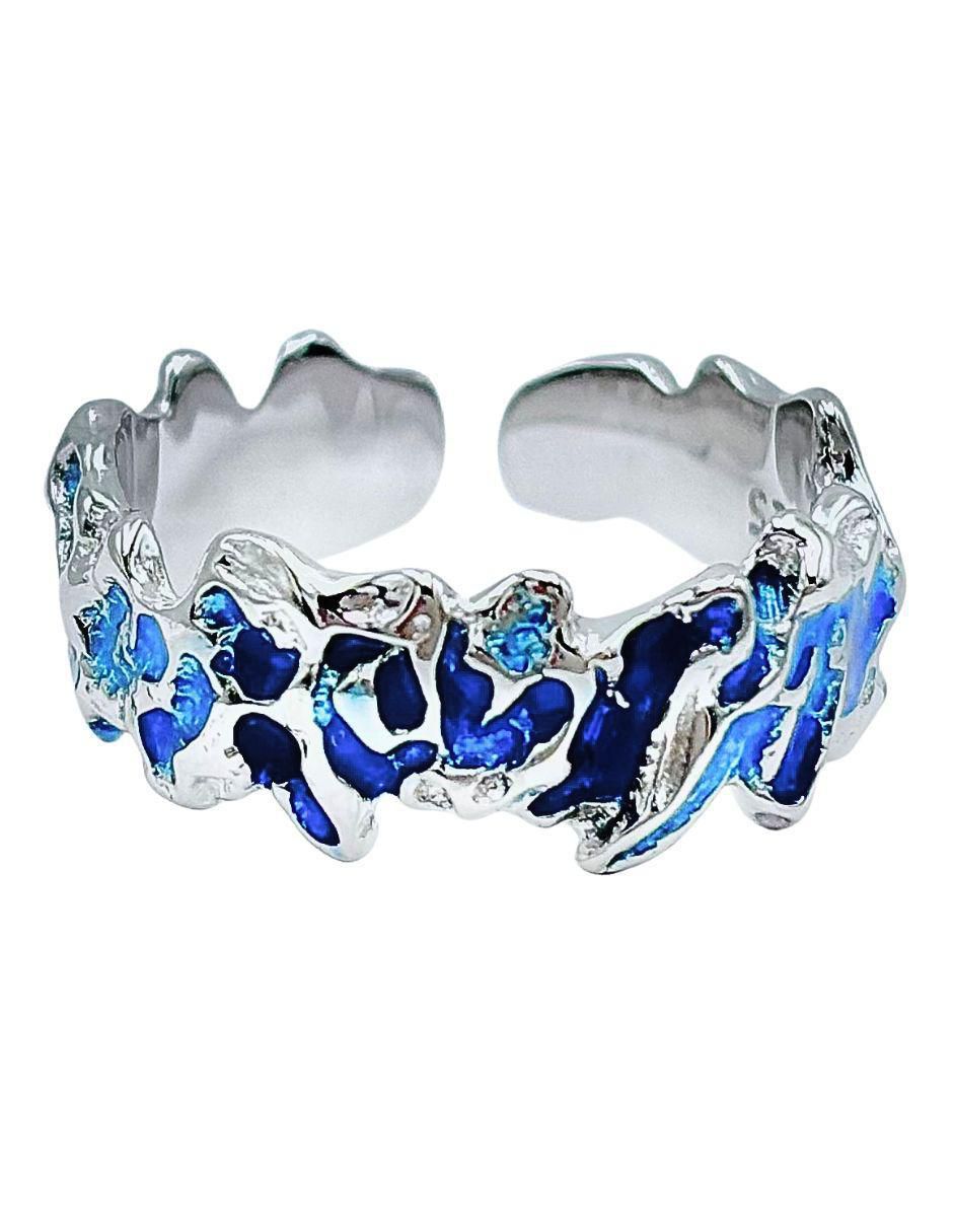 Anillo Brillo P 925 de plata craquelado 5
