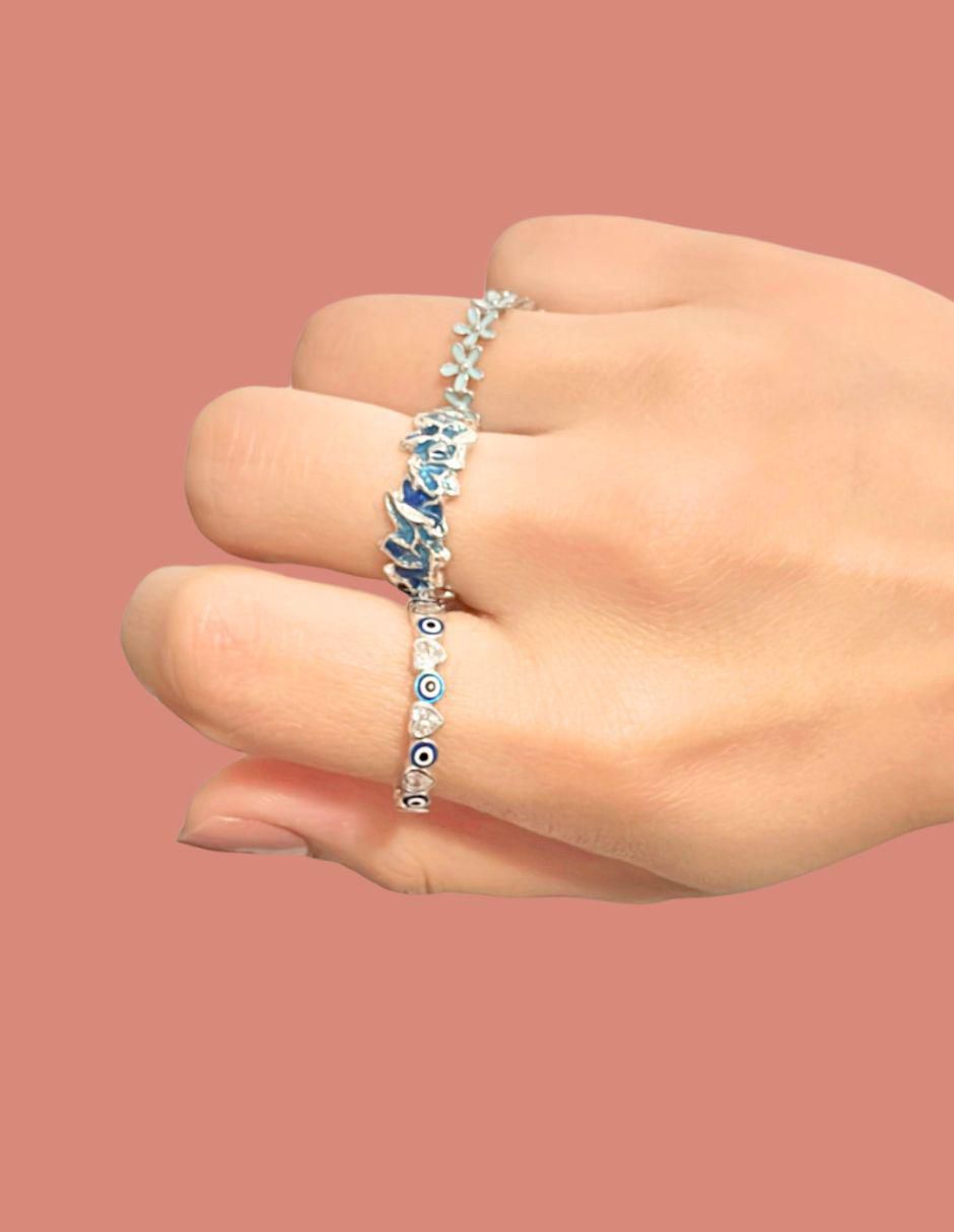Anillo Brillo P 925 de plata craquelado