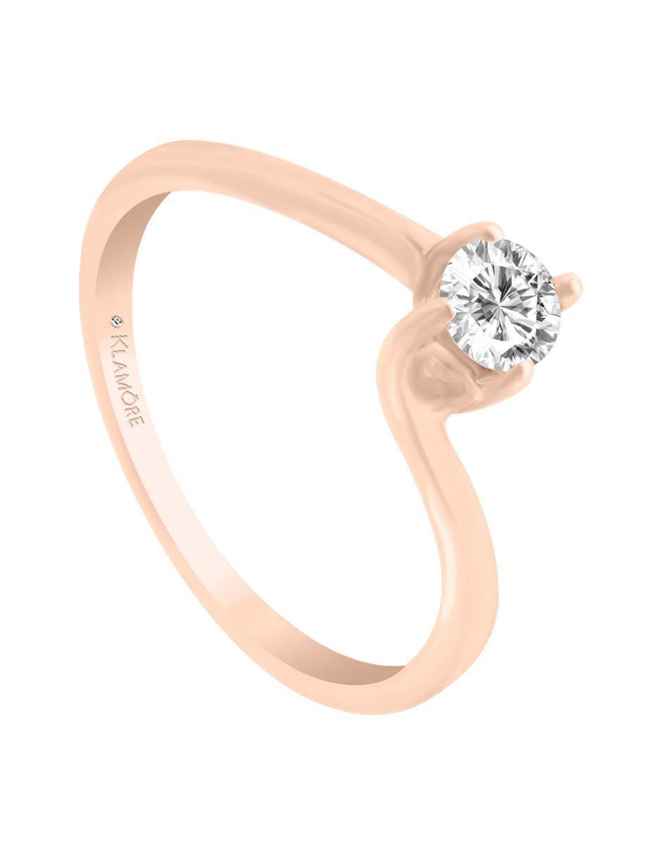Solitario 14 k Ryoko diamante 2