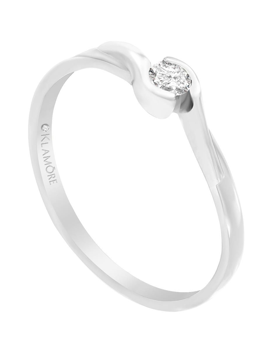 Solitario 14 k Kina diamante 3