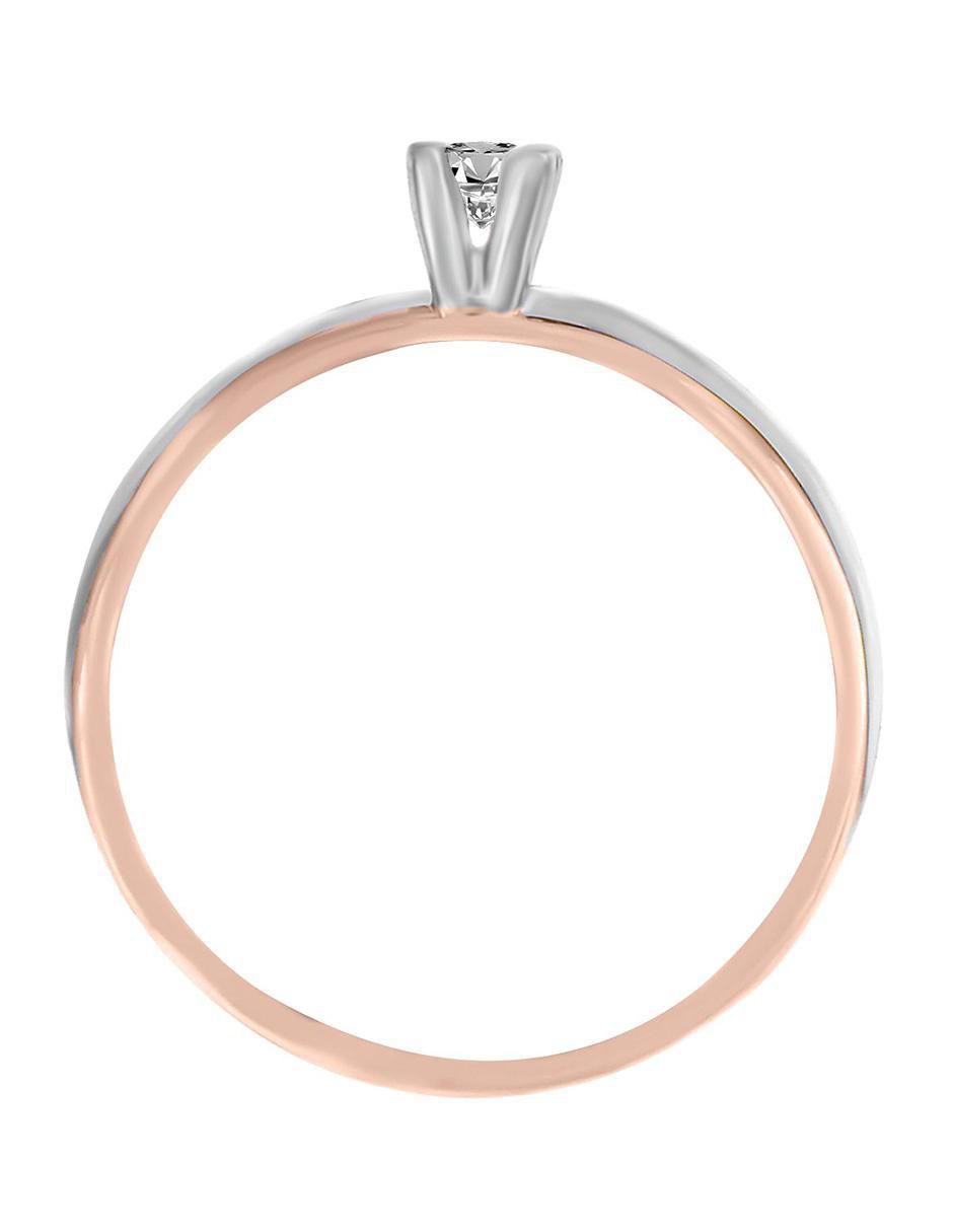 Solitario 14 k Katherin diamante 2