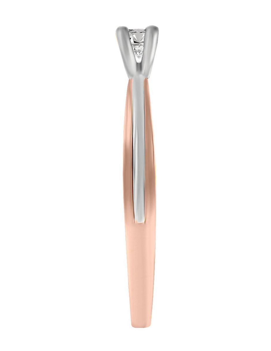 Solitario 14 k Katherin diamante 4