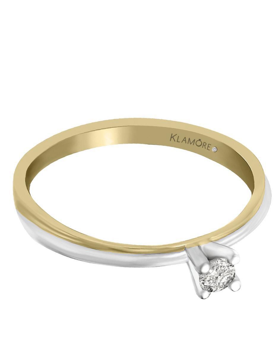 Solitario 14 k Katherin diamante 1