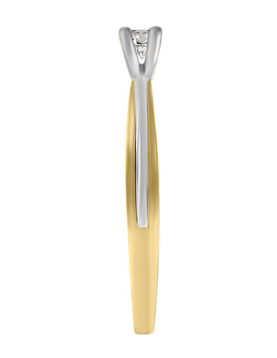 Solitario 14 k Katherin diamante 2