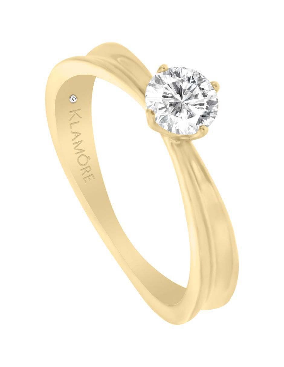 Solitario 14 k Wendy diamante 2