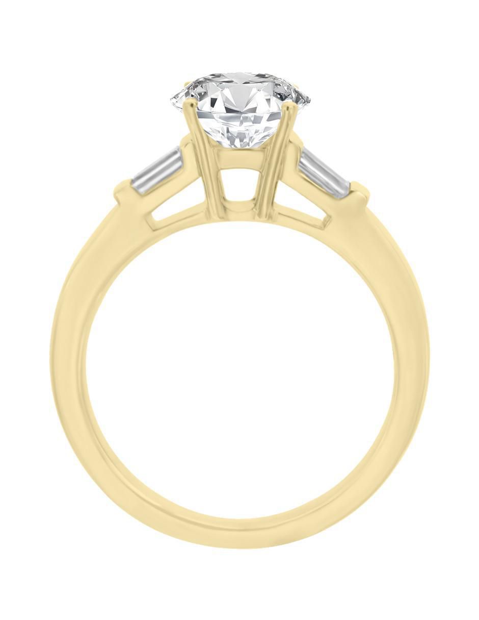 Solitario 14 k Cina diamante 4