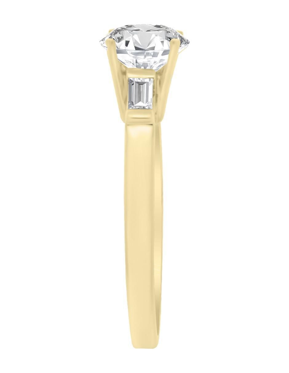 Solitario 14 k Cina diamante 2