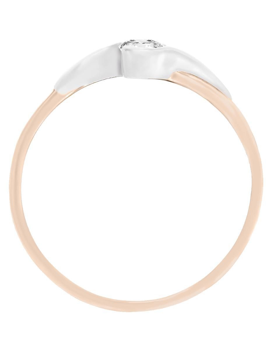 Solitario 14 k Kina diamante 2