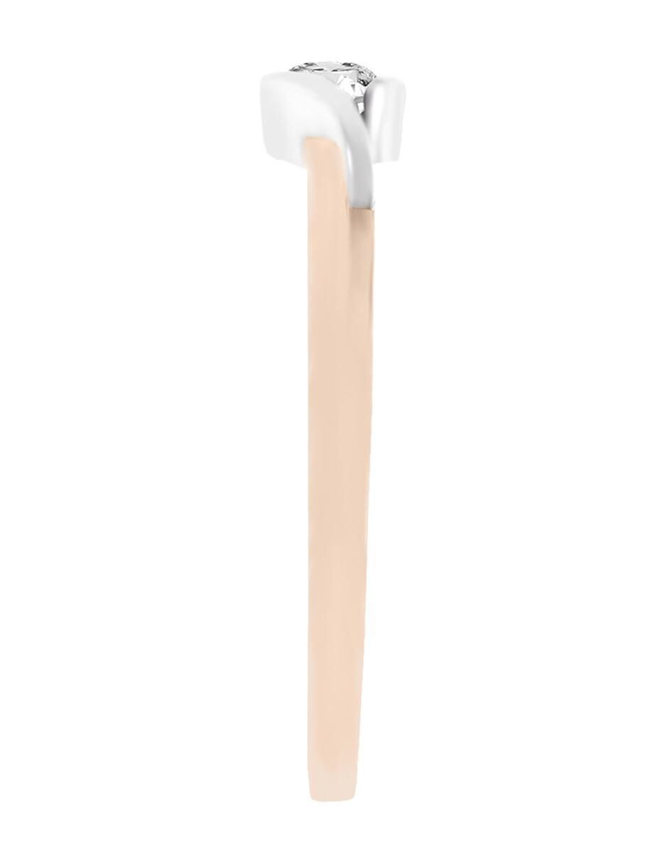 Solitario 14 k Kina diamante 4