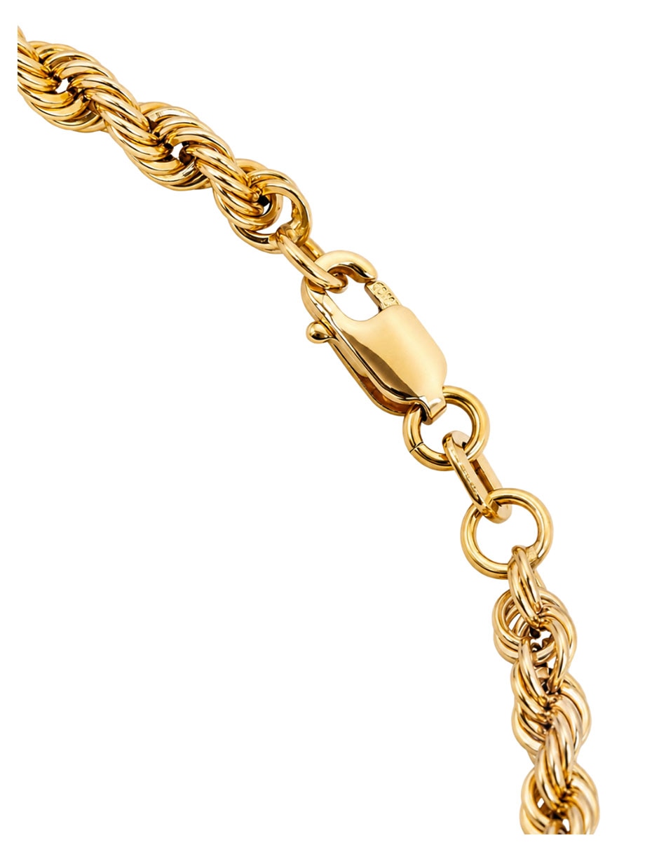 Pulsera de oro amarillo 10 K acabado brillante