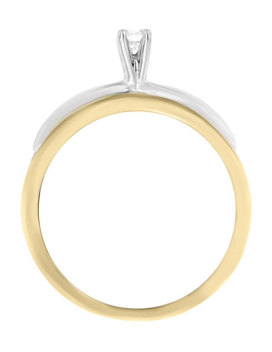 Solitario 14 k Kira diamante 2