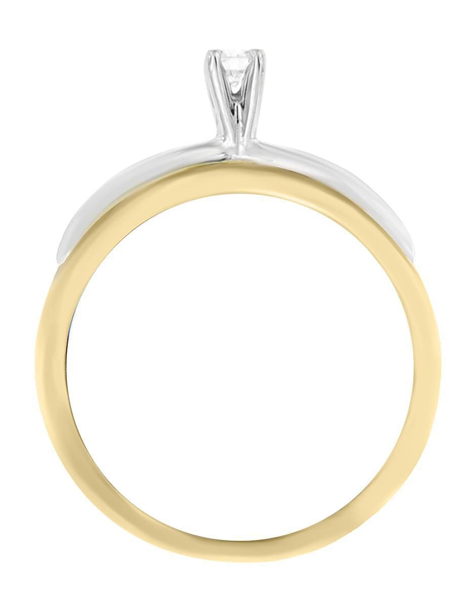 Solitario 14 k Kira diamante 2