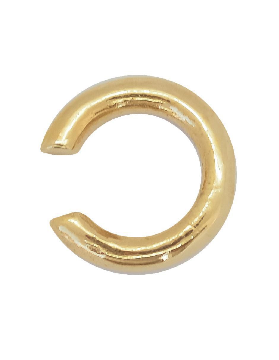 Aretes redondos de plata P 925 con acabado baño de oro